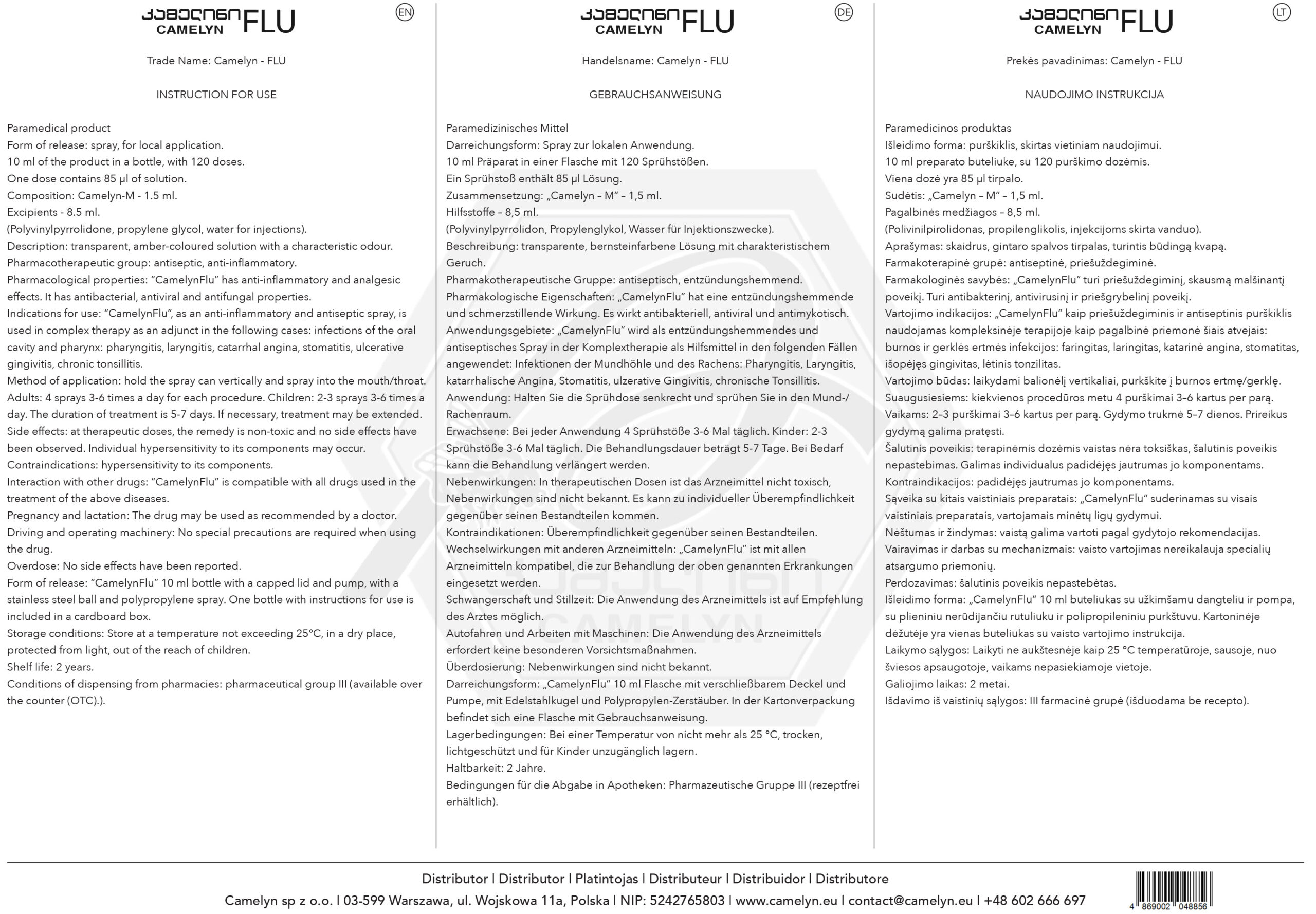 Camelyn Flu Spray - Image 7